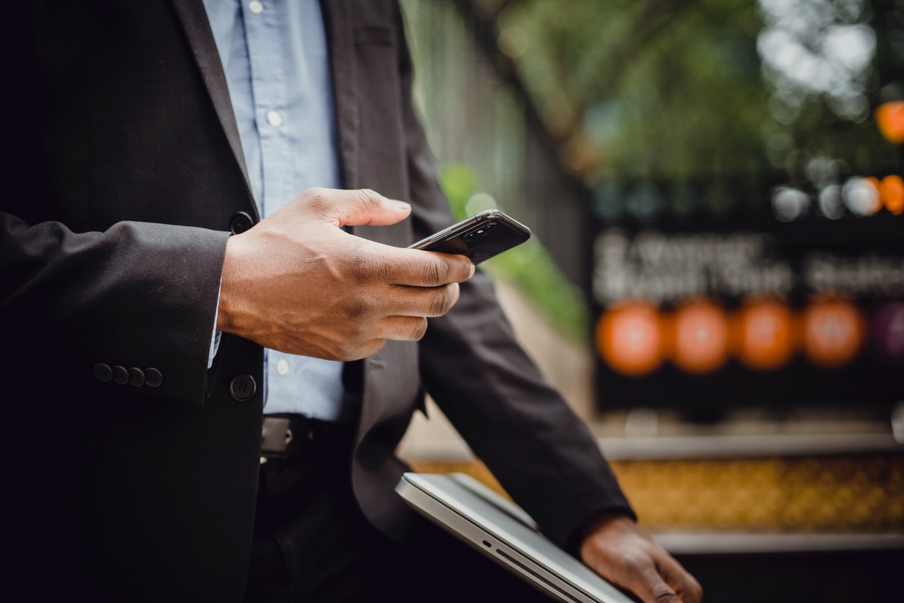 man with phone